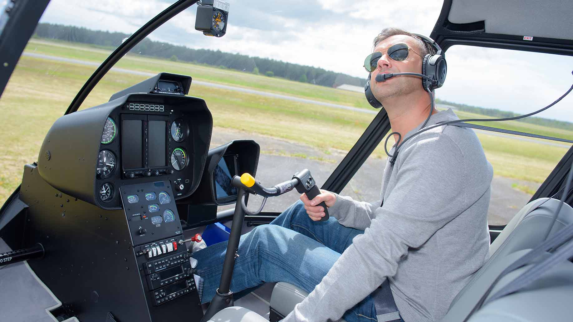 Where can you find helicopter pilots for hire?