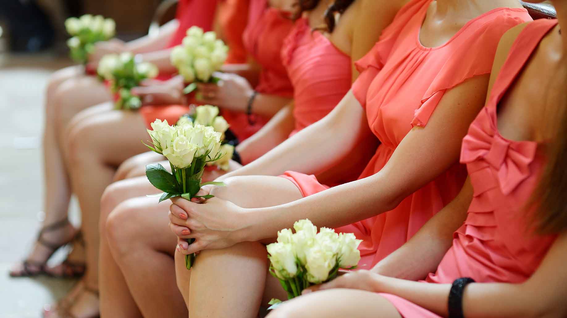 bridesmaid dresses pink