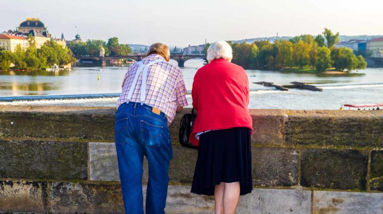 retired couple in prague