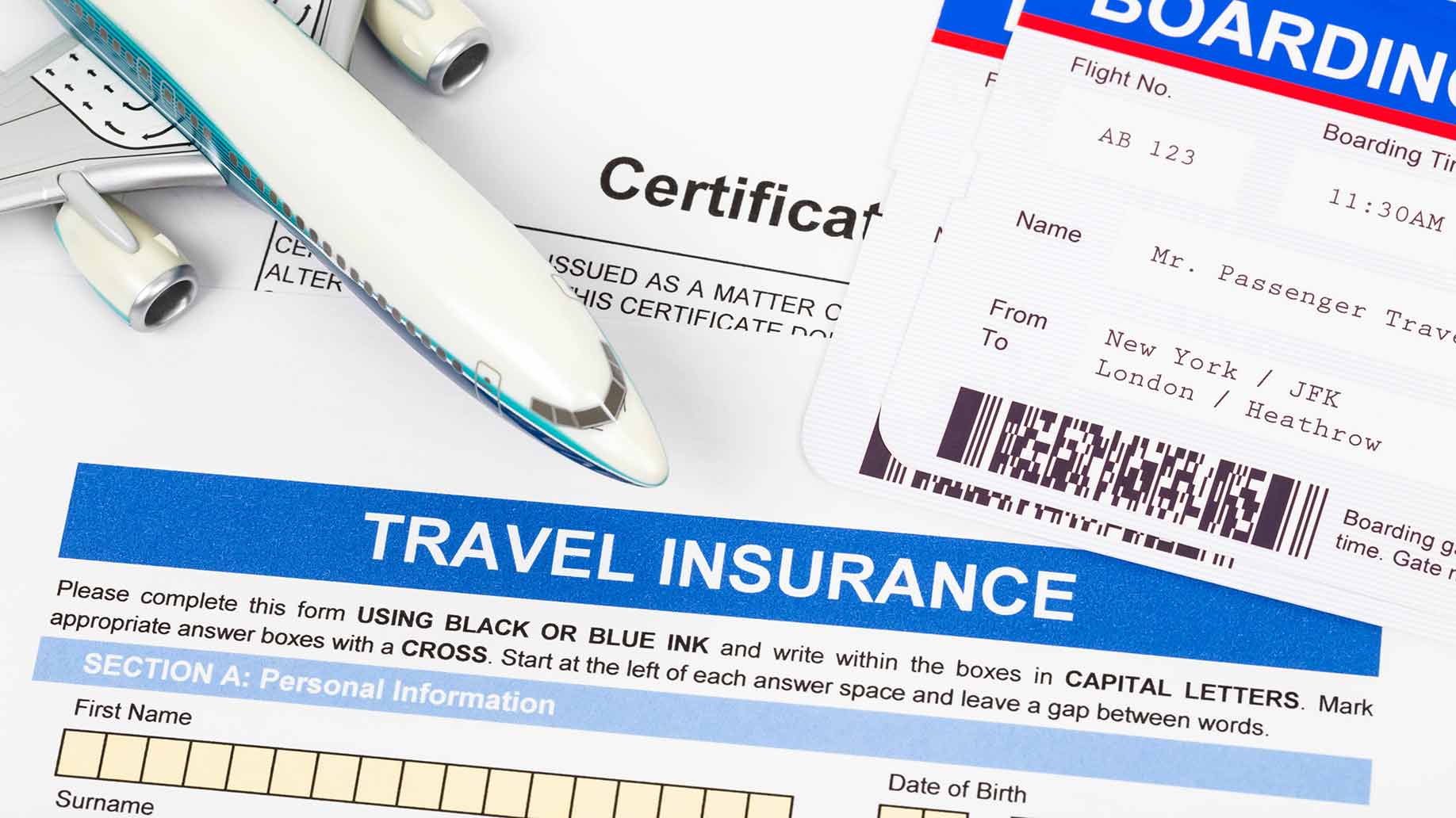 travel insurance documents