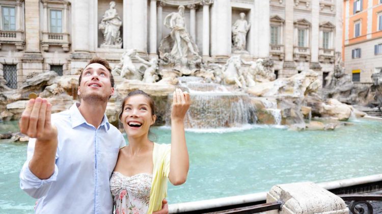 trevi fountain rome vacation